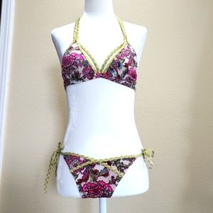 Victoria's Secret Floral 2-Piece Bikinis Set, Size S/P